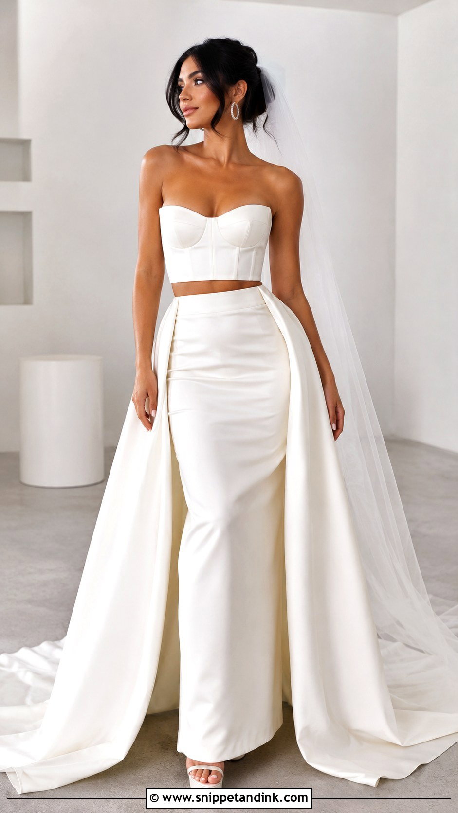 Kylie Jenner Two Piece Wedding Dress - Snippet and Ink - 20 Kylie Jenner Wedding Dress Ideas