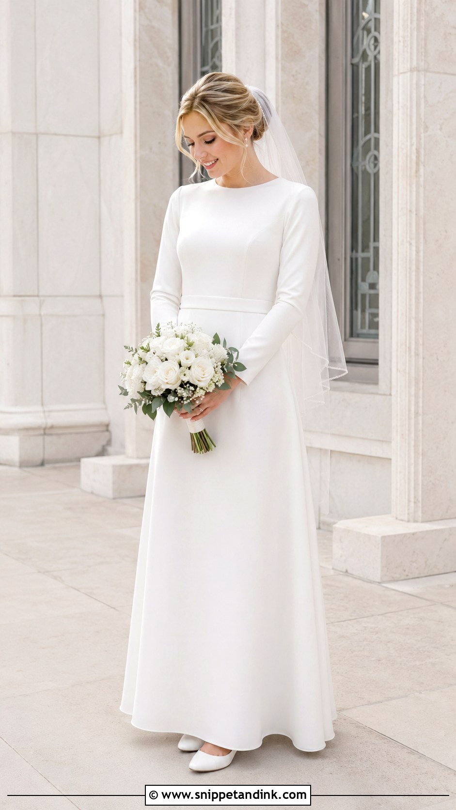 LDS Temple Ready Wedding Dress - Snippet and Ink - 25 Lds Wedding Dresses
