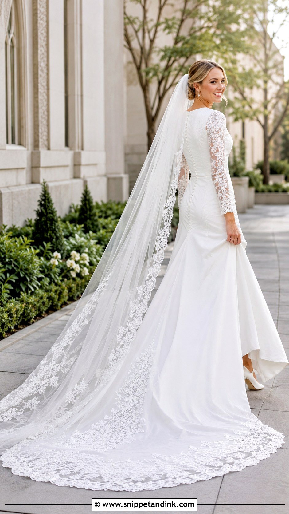 LDS Wedding Dress With Train - Snippet and Ink - 25 Lds Wedding Dresses