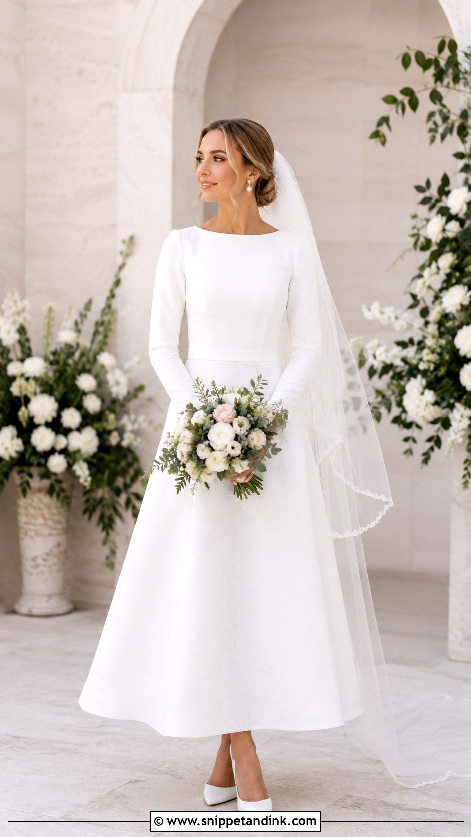 LDS Wedding Dress With Veil - Snippet and Ink - 25 Lds Wedding Dresses