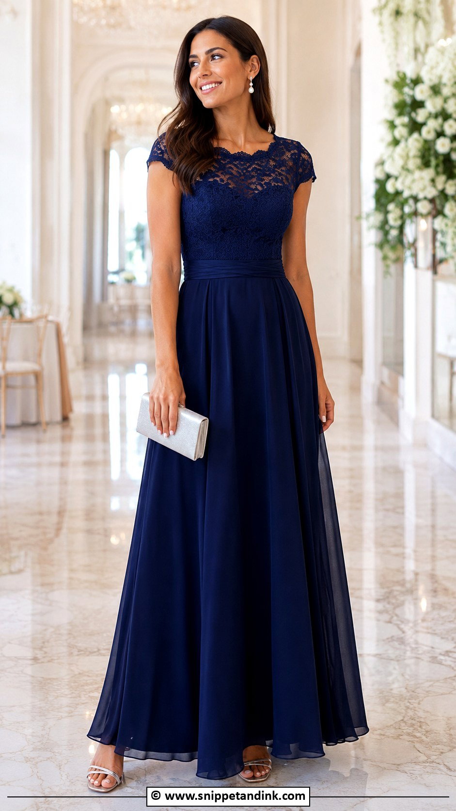 Lace A Line Gown Outfit - Snippet and Ink - 30 A Line Gown Ideas