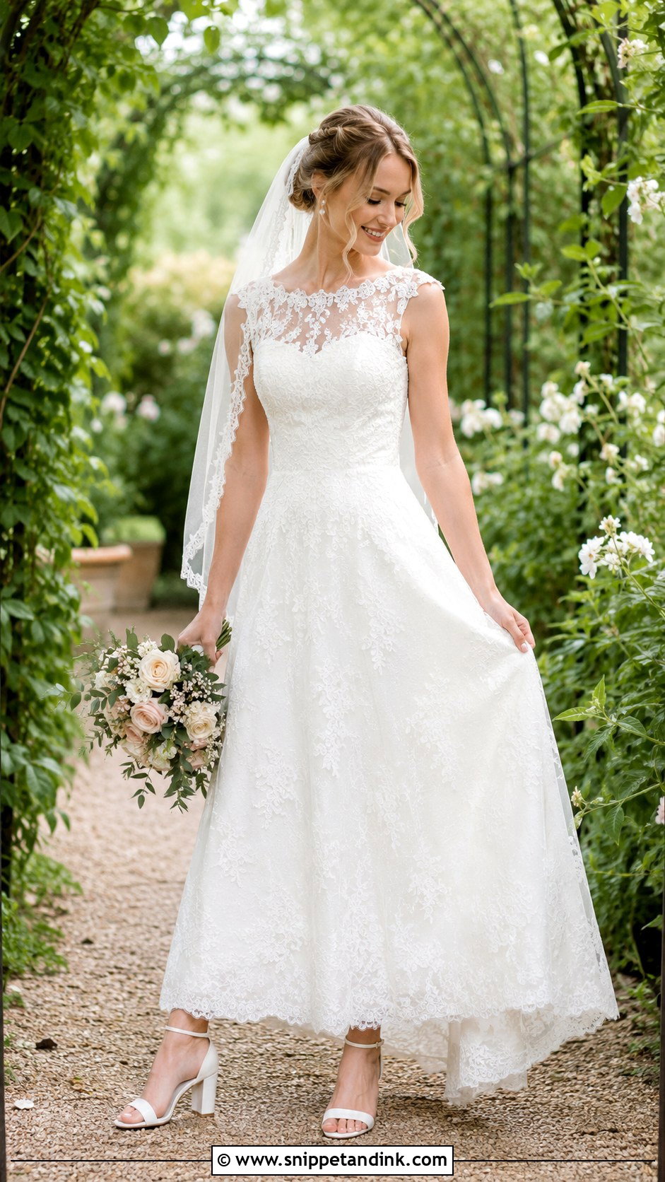 Lace A Line Wedding Dress - Snippet and Ink - 30 Wedding Dresses a Line