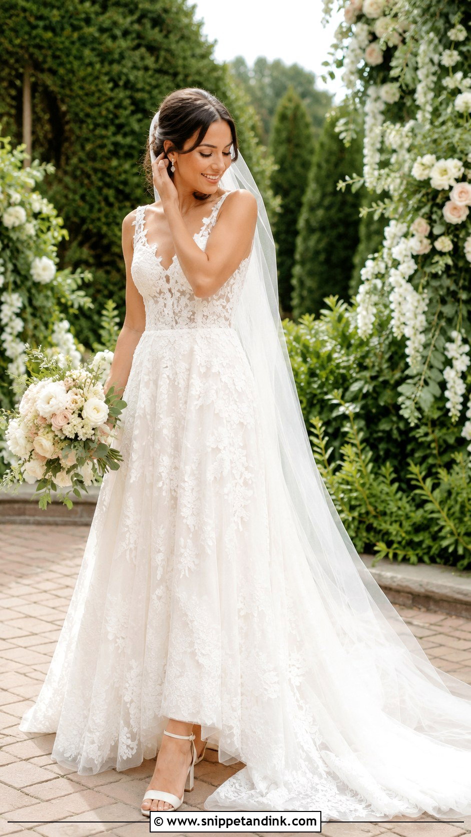 Lace A Line Wedding Dress - Snippet and Ink - 25 Wedding Dress for Bride Ideas