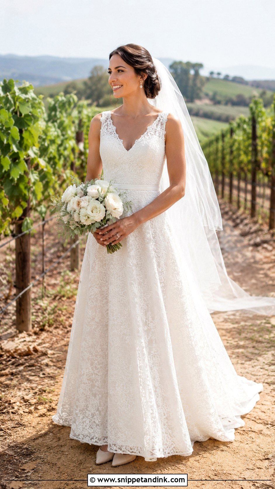 Lace A Line Wedding Dress - Snippet and Ink - 20 Classy Wedding Dress Inspiration Ideas