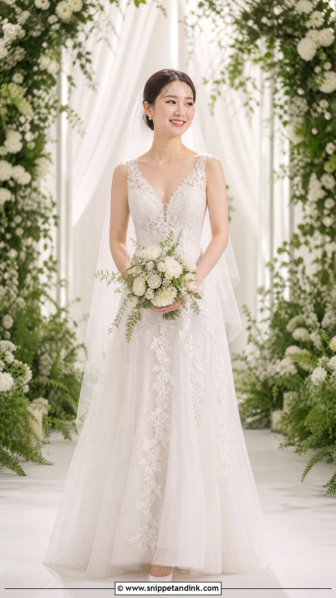 Lace A Line Wedding Dress - Snippet and Ink - 20 Wedding Dress for Short Torso Ideas