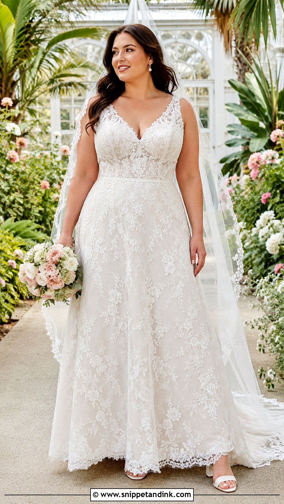 Lace A Line Wedding Dress - Snippet and Ink - 20 Latest Wedding Dress Ideas