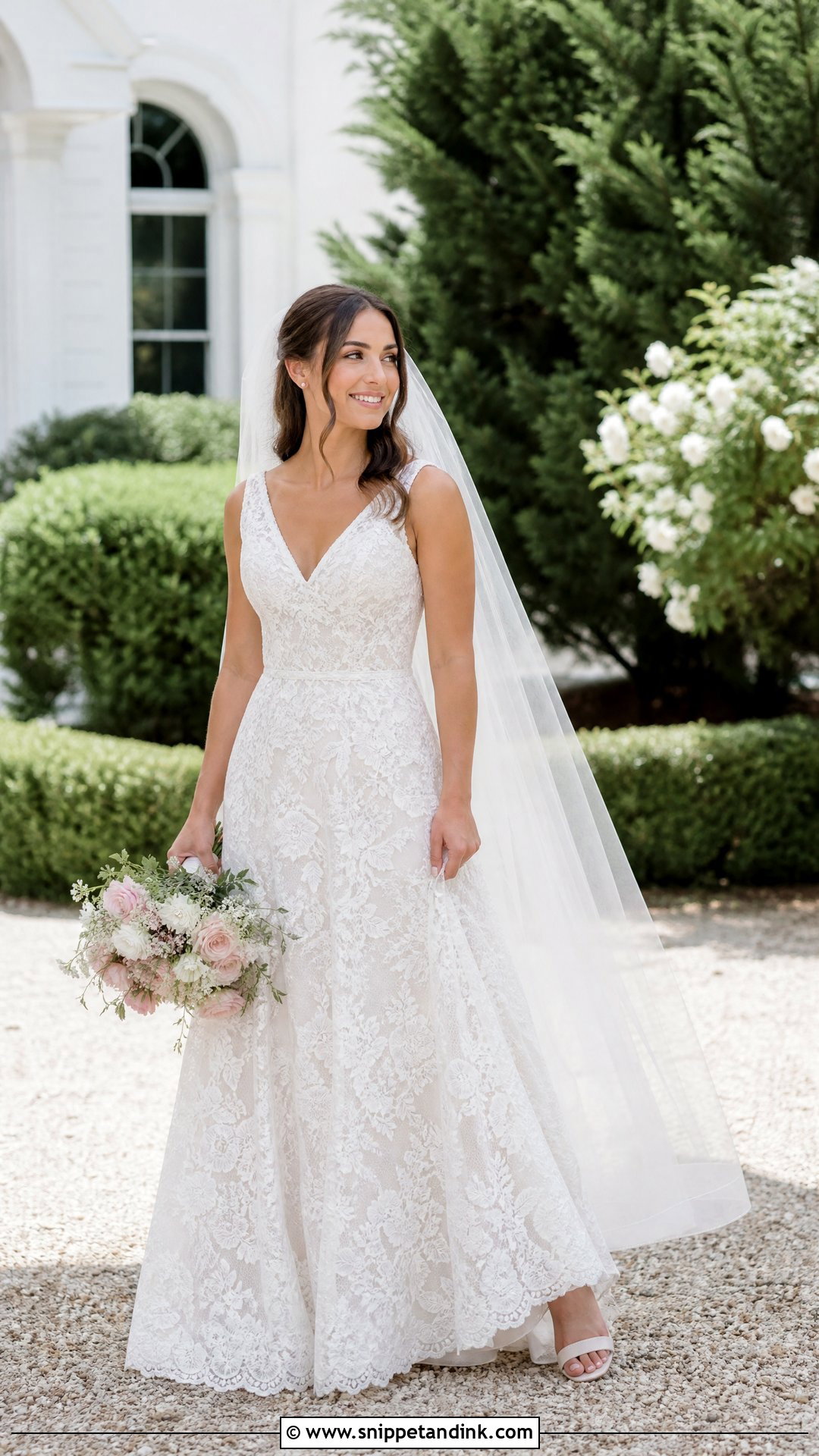 Lace A Line Wedding Gown - Snippet and Ink - 20 Gowns Dresses for Wedding