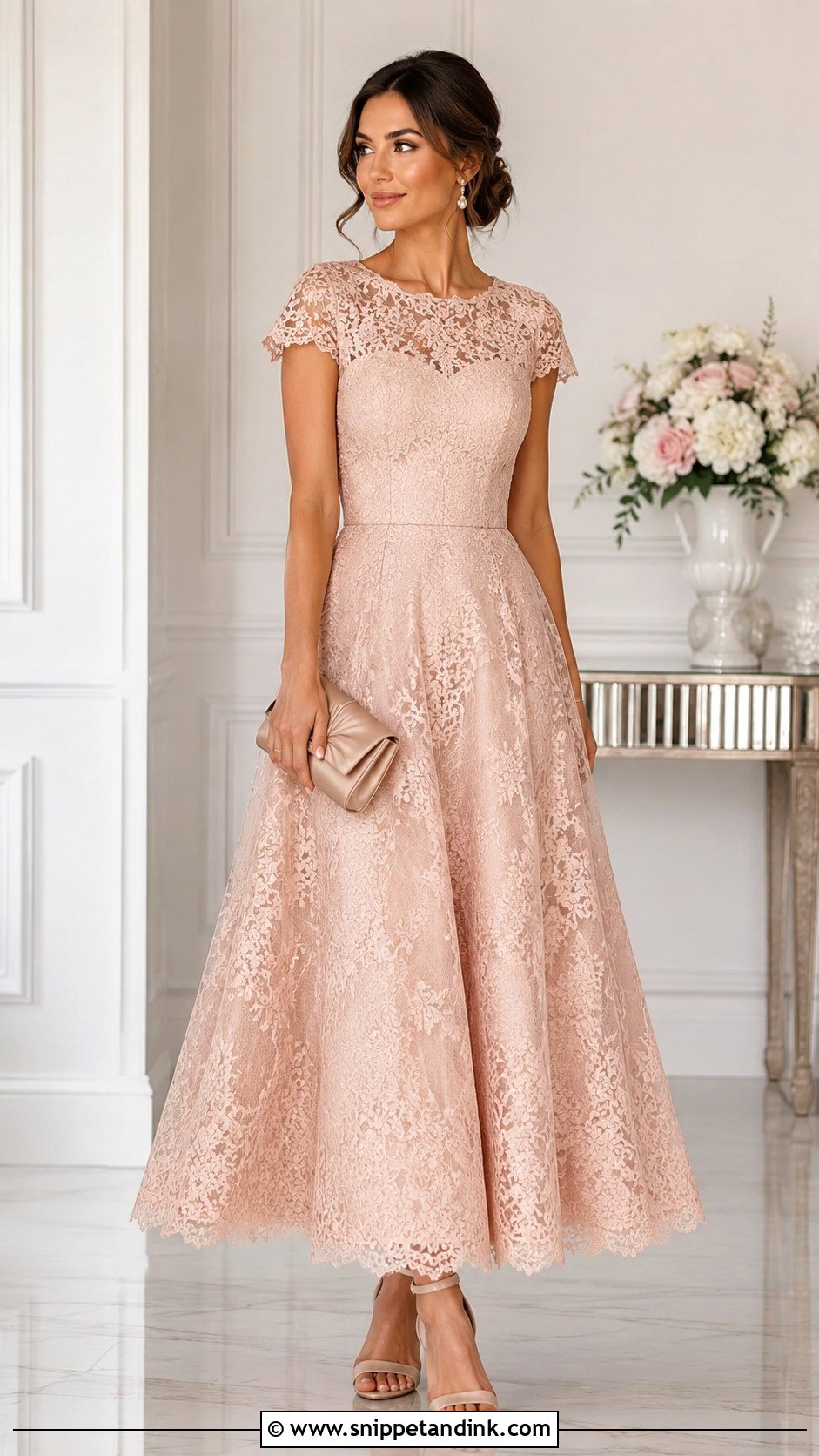 Lace Aline Gown Outfit - Snippet and Ink - 25 Aline Gown Ideas