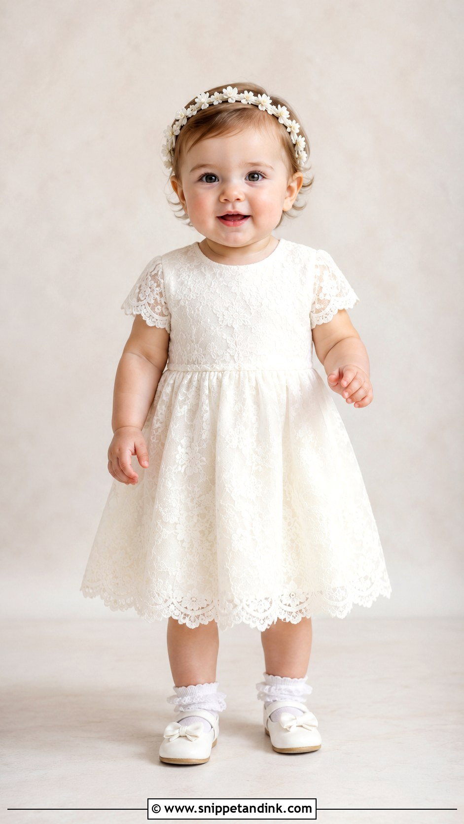 Lace Baby Girl Wedding Dress - Snippet and Ink - 25 Baby Girl Dresses for Wedding