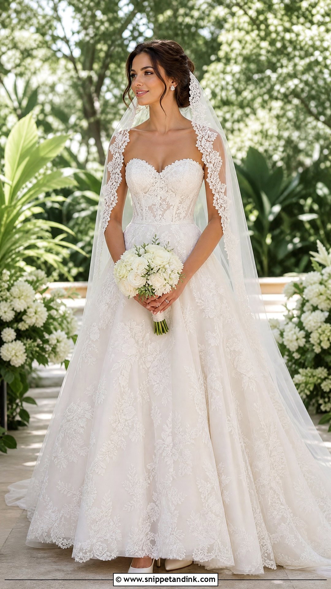Lace Ball Gown Bridal Gown - Snippet and Ink - 20 2026 Bridal Gowns