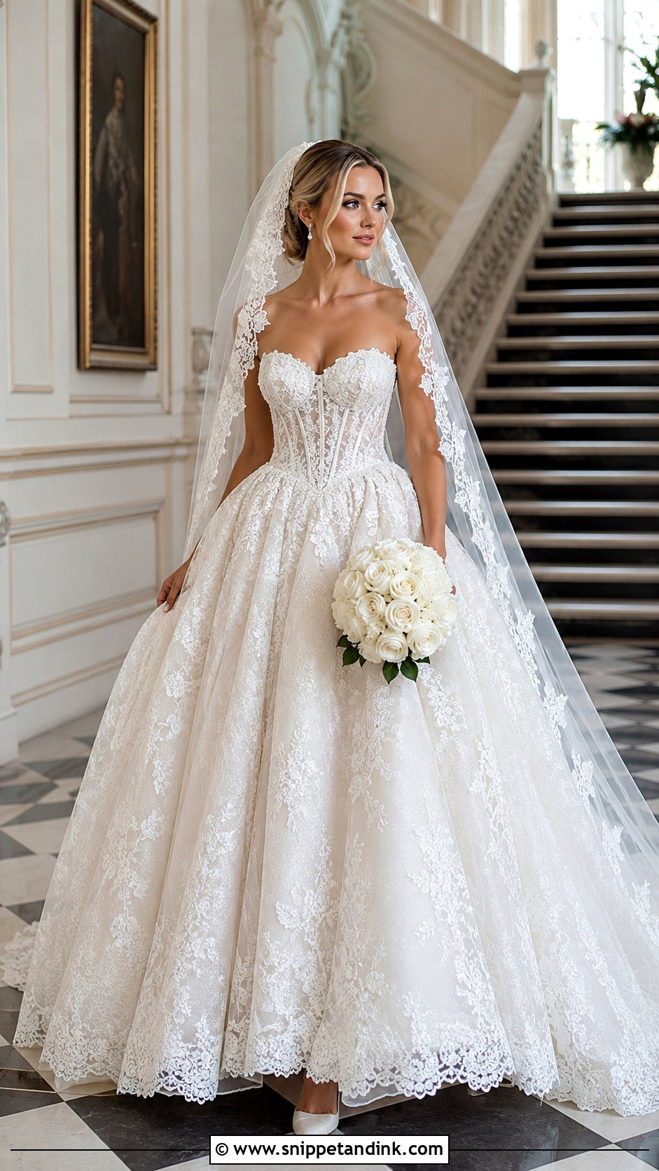 Lace Ball Gown Couture Wedding Dress - Snippet and Ink - 20 Hey Couture Wedding Dress Ideas