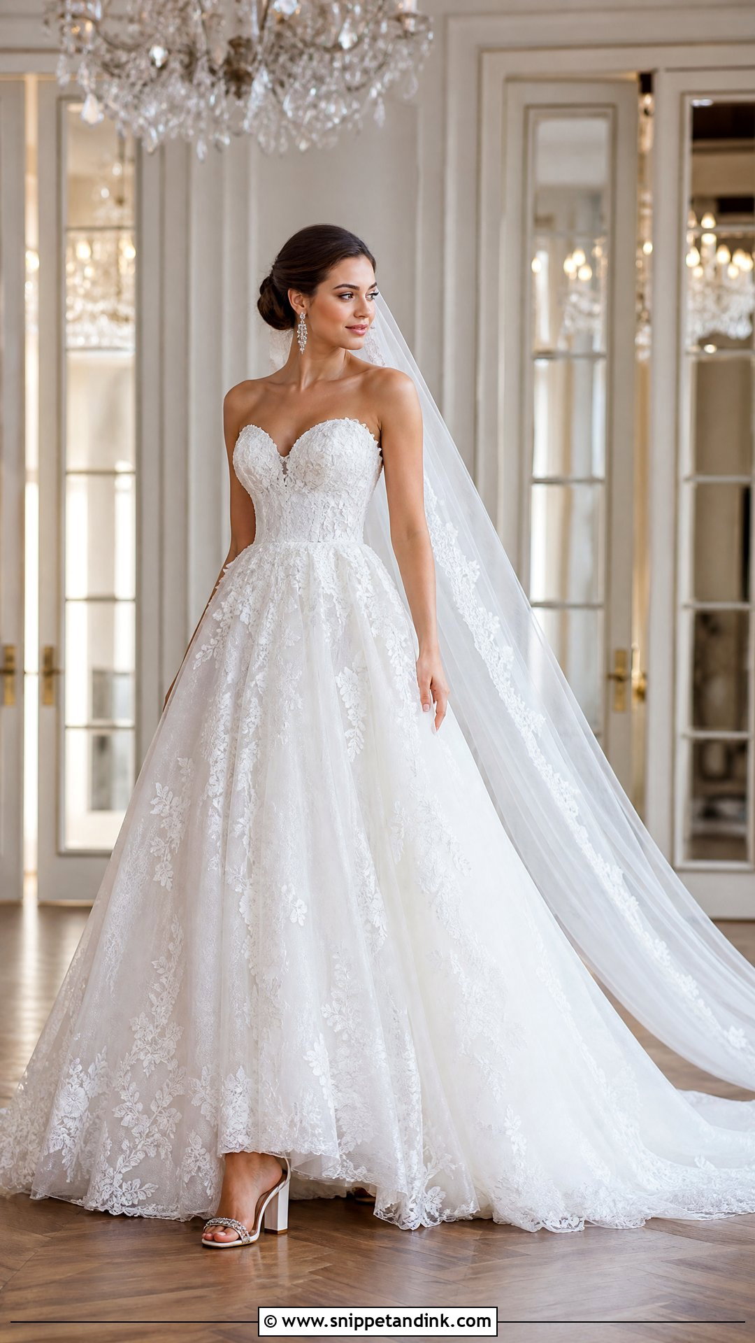 Lace Ball Gown Wedding Dress - Snippet and Ink - 20 Wedding Dress with Lace Ideas