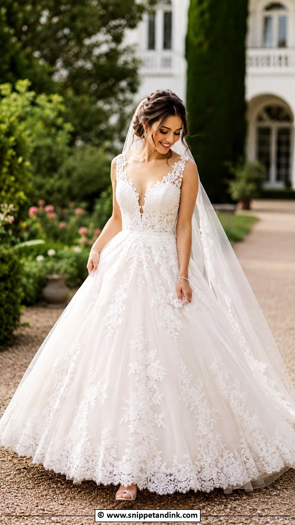 Lace Ball Gown Wedding Dress - Snippet and Ink - 30 Wedding Dresses Ball Gown