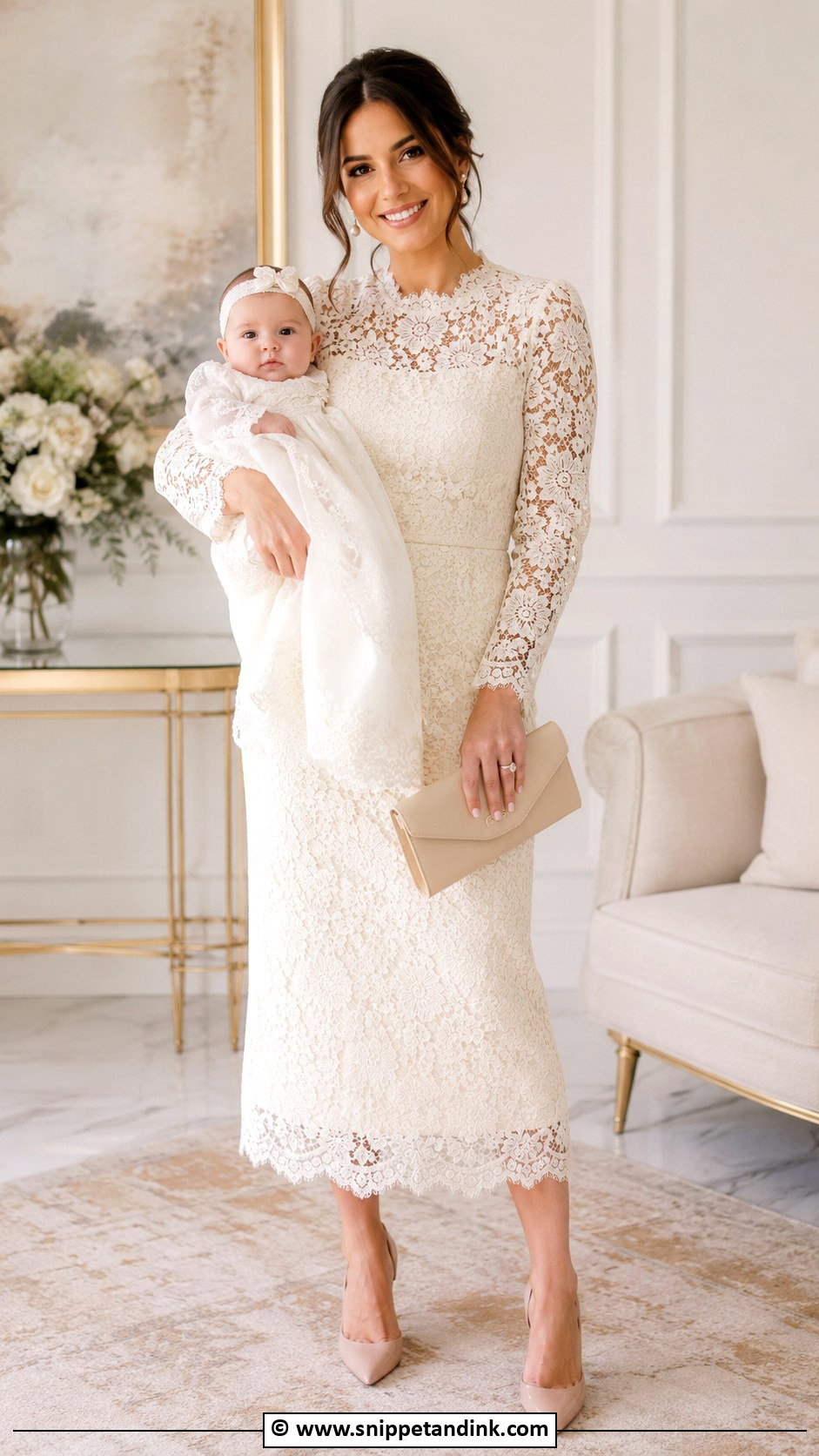Lace Baptism Dress for Mom - Snippet and Ink - 25 Baptism Dress for Mom Ideas