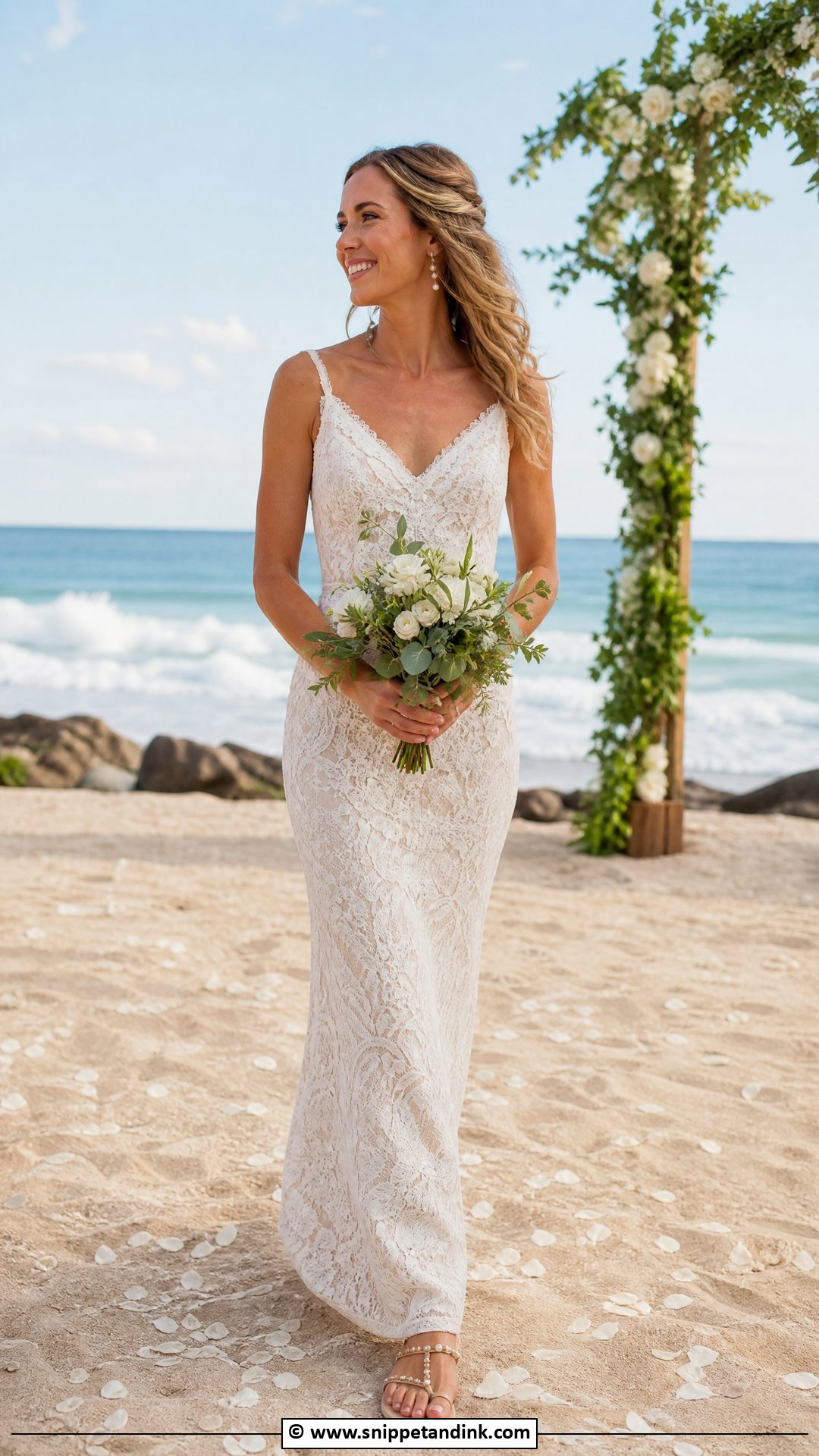 Lace Beach Wedding Dress - Snippet and Ink - 35 Lace Styles for Wedding