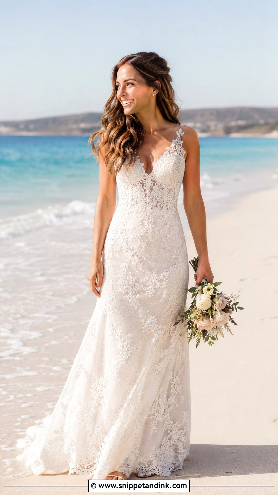 Lace Beach Wedding Dress - Snippet and Ink - 30 Beach Wedding Dresses
