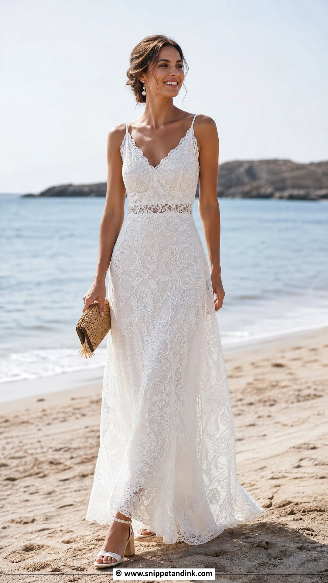 Lace Beach Wedding Dress - Snippet and Ink - 35 Beach Wedding Dress Ideas