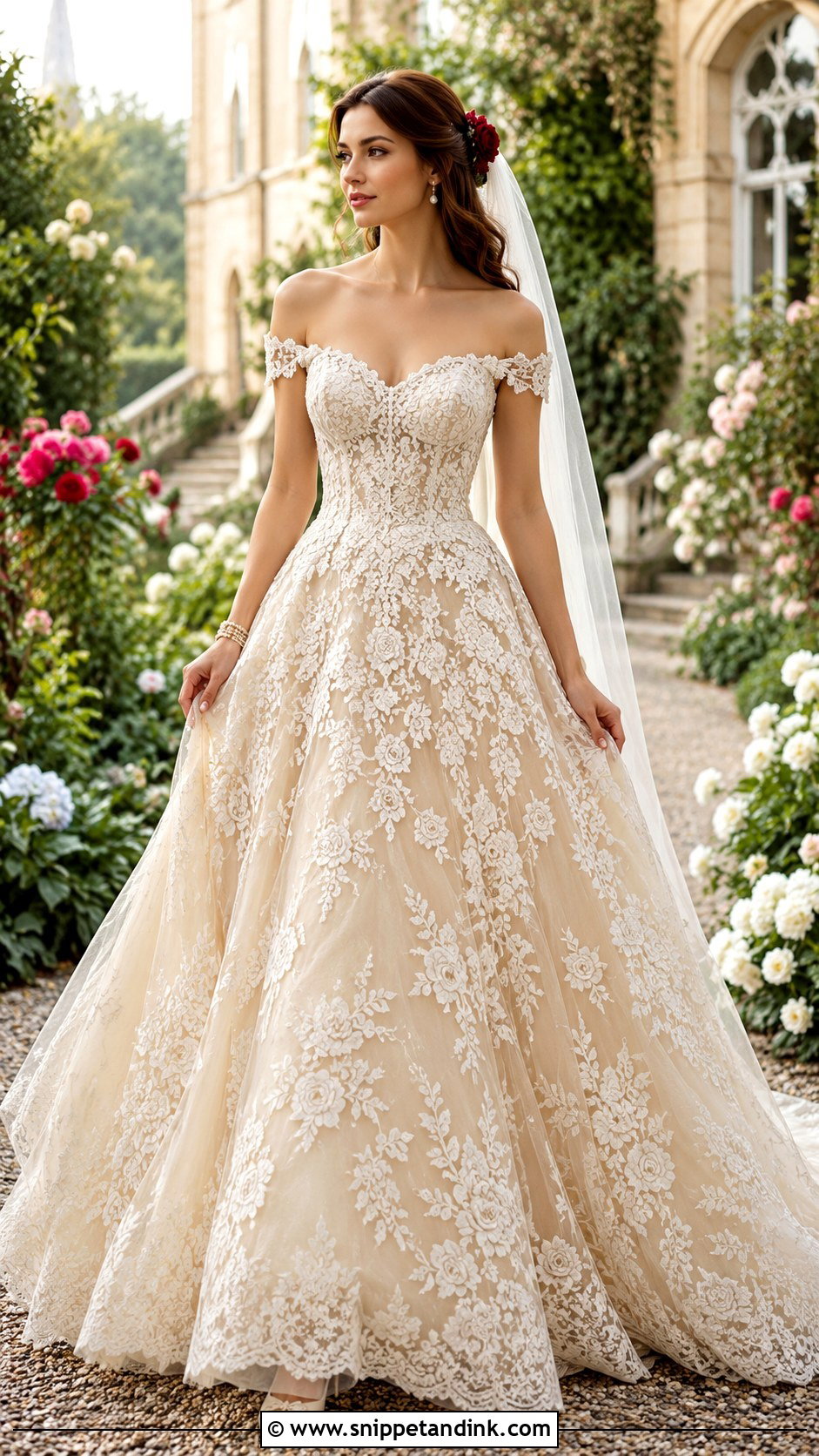 Lace Belle Wedding Dress - Snippet and Ink - 20 Beauty and the Beast Wedding Dress Ideas
