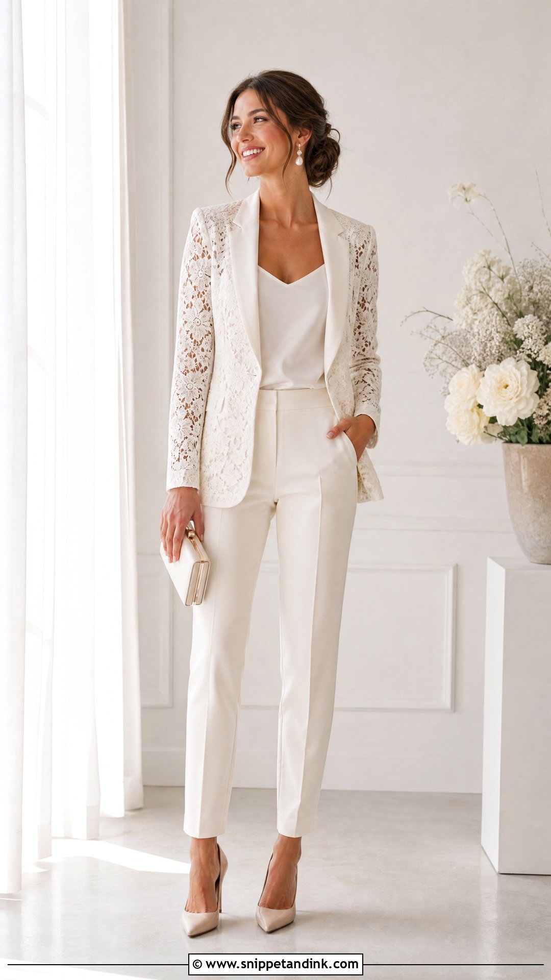 Lace Blazer Suit - Snippet and Ink - 25 Marriage Suits
