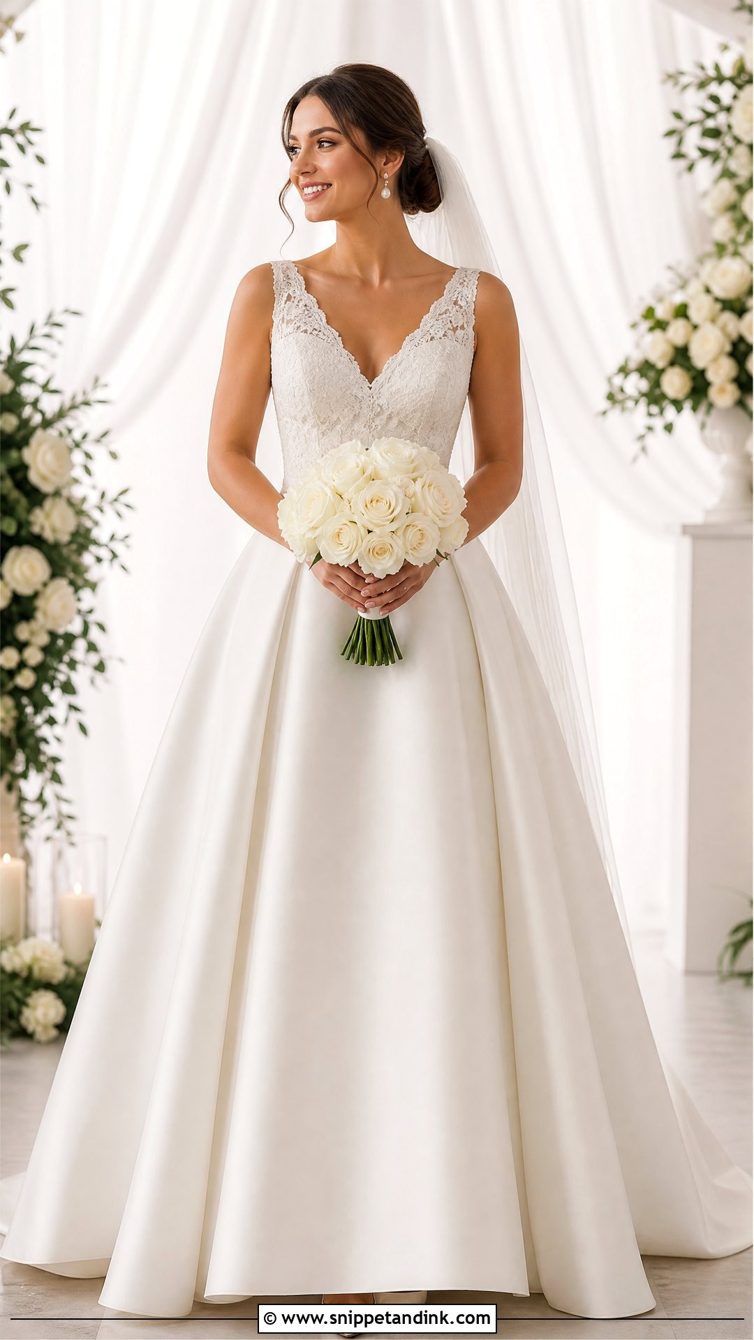 Lace Bodice Ball Gown Wedding Dress - Snippet and Ink - 20 Simple Ball Gown Wedding Dress Ideas