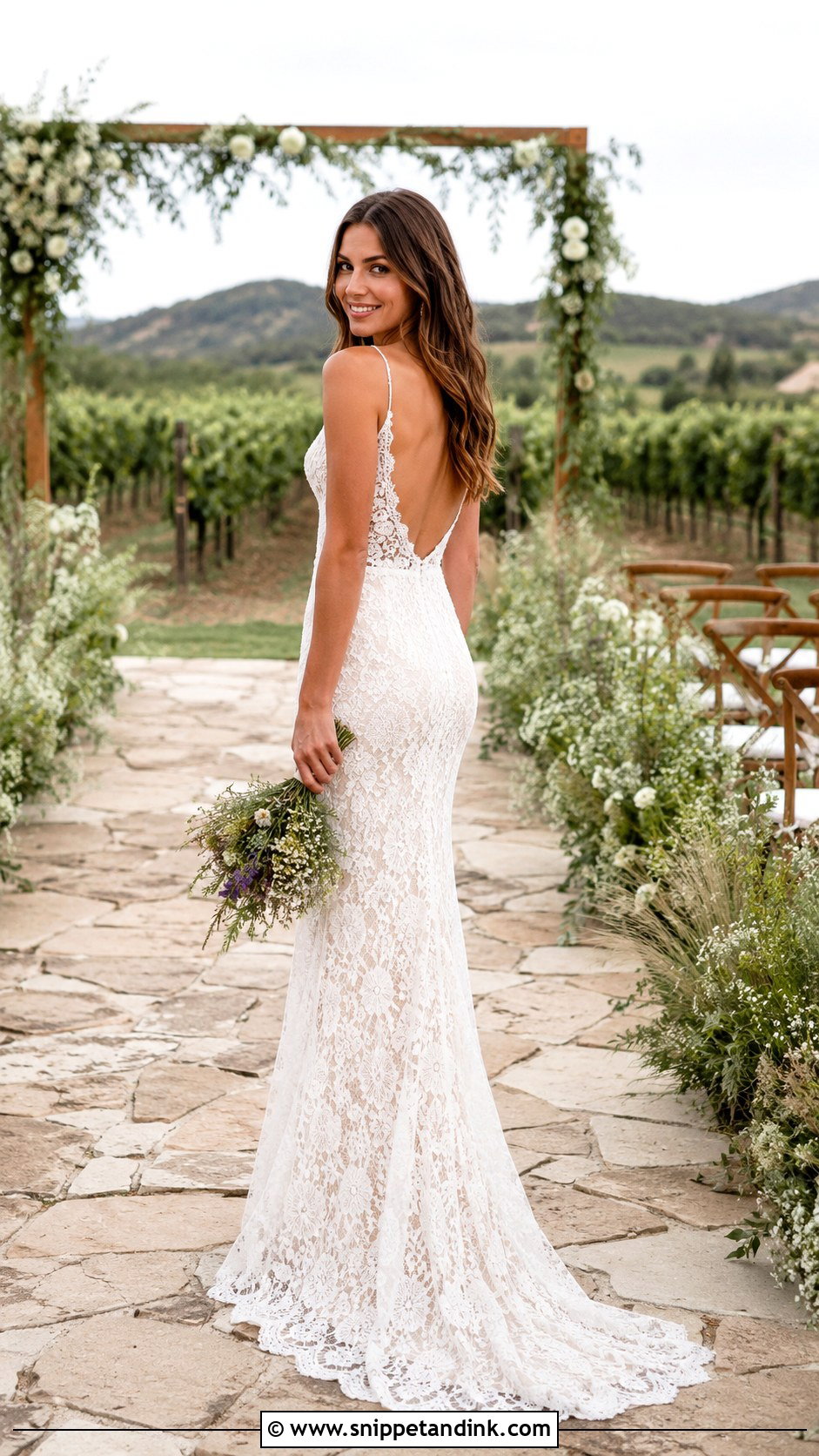 Lace Boho Wedding Dress - Snippet and Ink - 30 Boho Wedding Dress Ideas