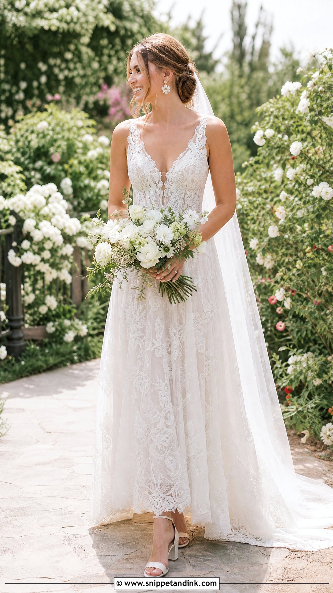 Lace Boho Wedding Dress - Snippet and Ink - 20 Hobo Wedding Dress Ideas