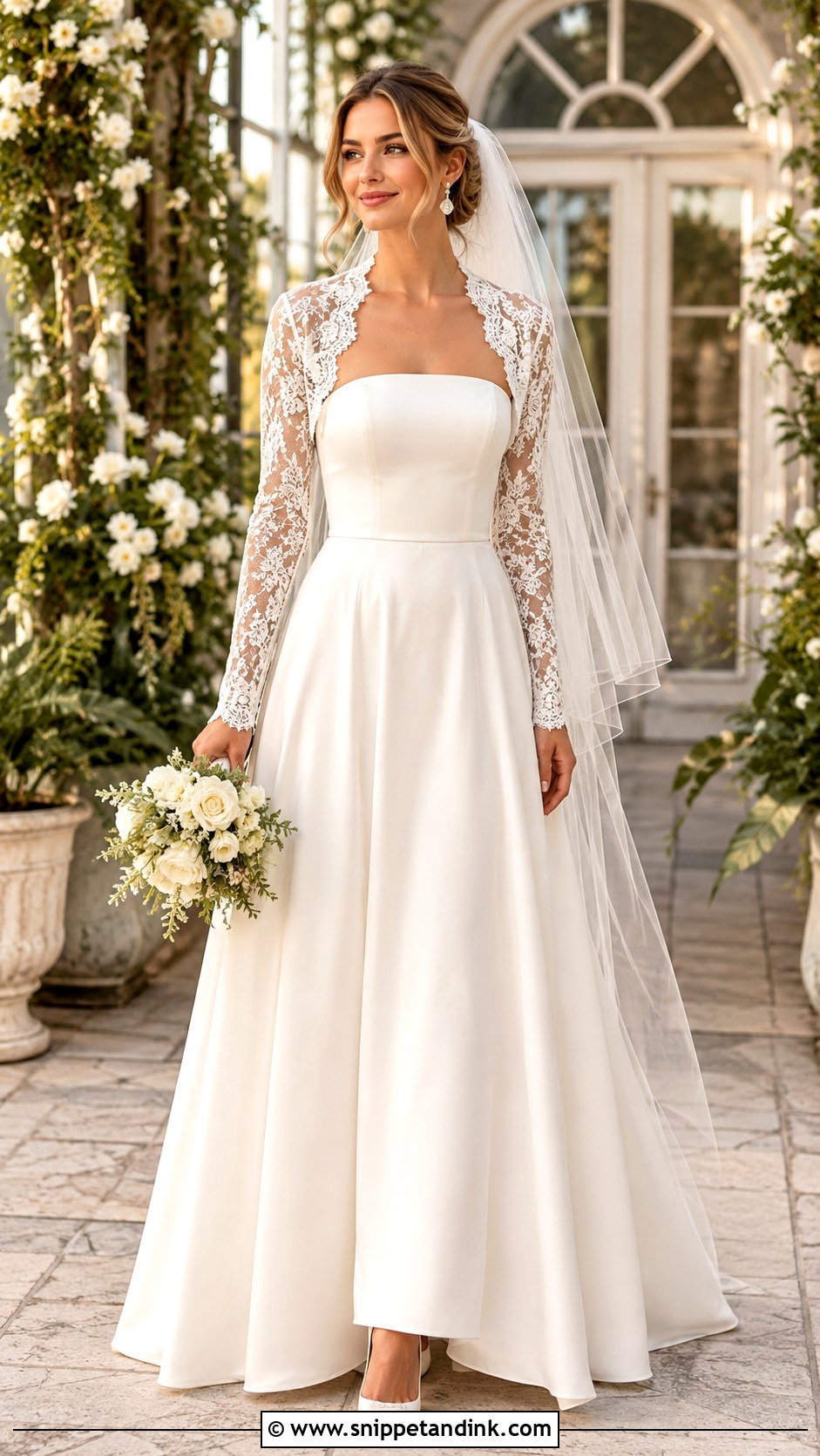 Lace Bolero Wedding Dress - Snippet and Ink - 25 Bolero Wedding Dress Ideas