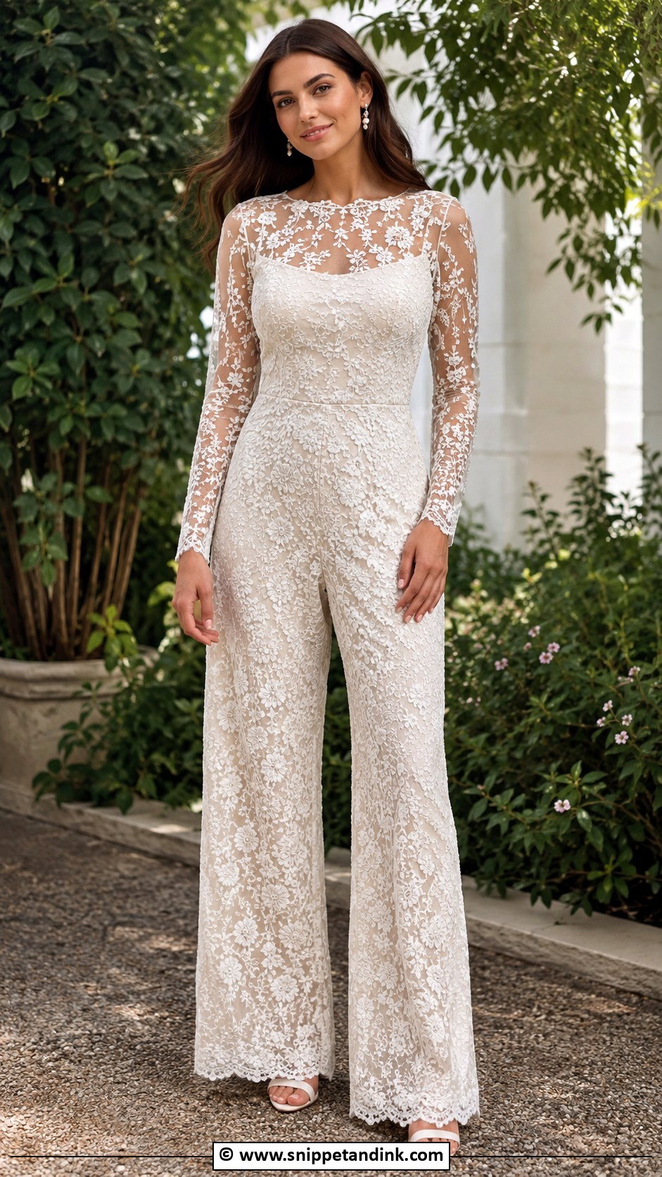 Lace Bridal Jumpsuit - Snippet and Ink - 25 Jumpsuit Wedding Dress Ideas