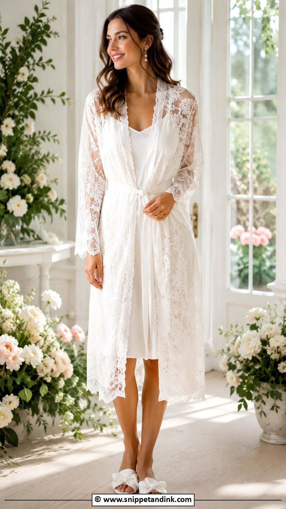 Lace Bridal Robe - Snippet and Ink - 30 Bridal Robes Ideas