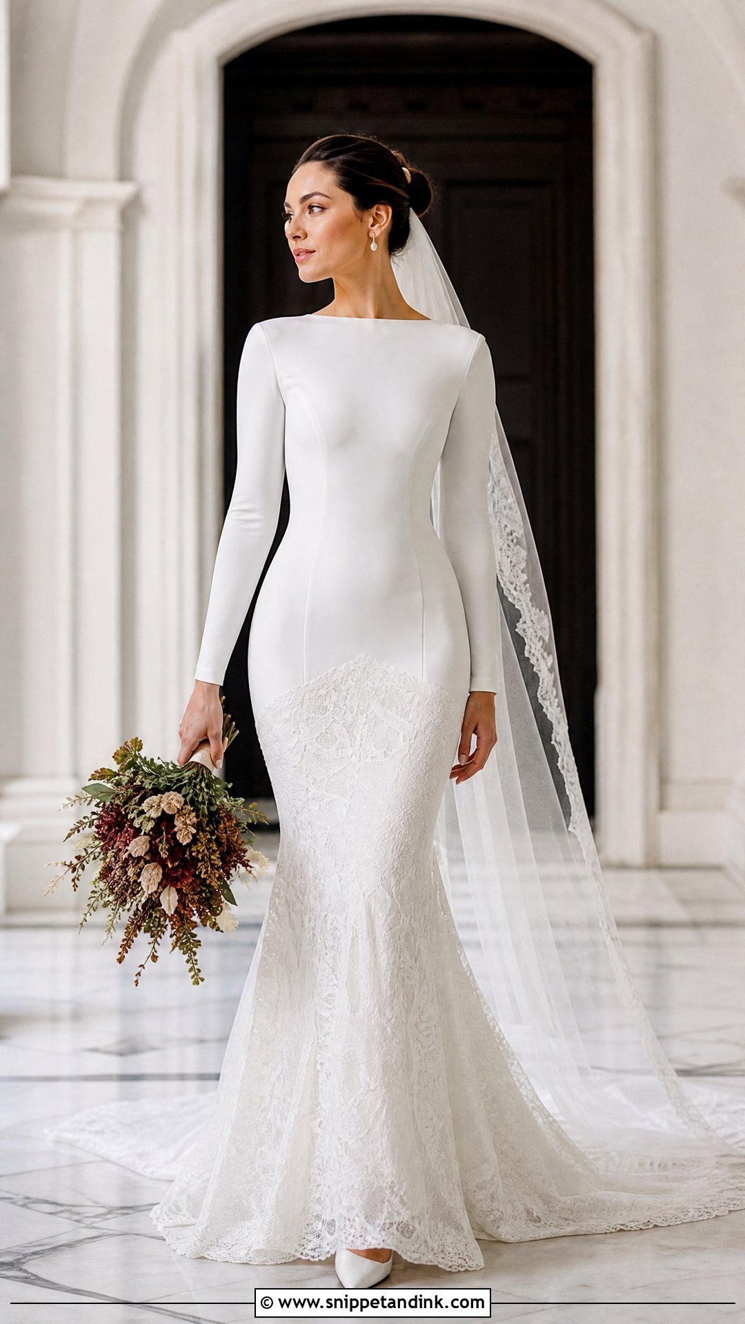 Lace Bridal Skirt With Long Sleeve Bodysuit - Snippet and Ink - 20 Bridal Skirts Ideas