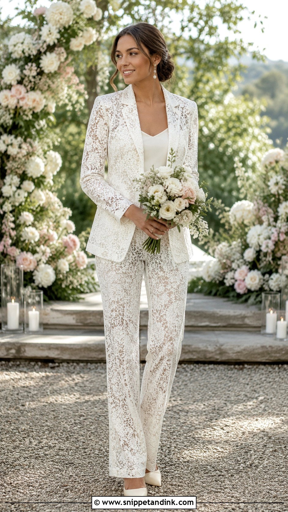 Lace Bridal Suit - Snippet and Ink - 25 Bridal Suits