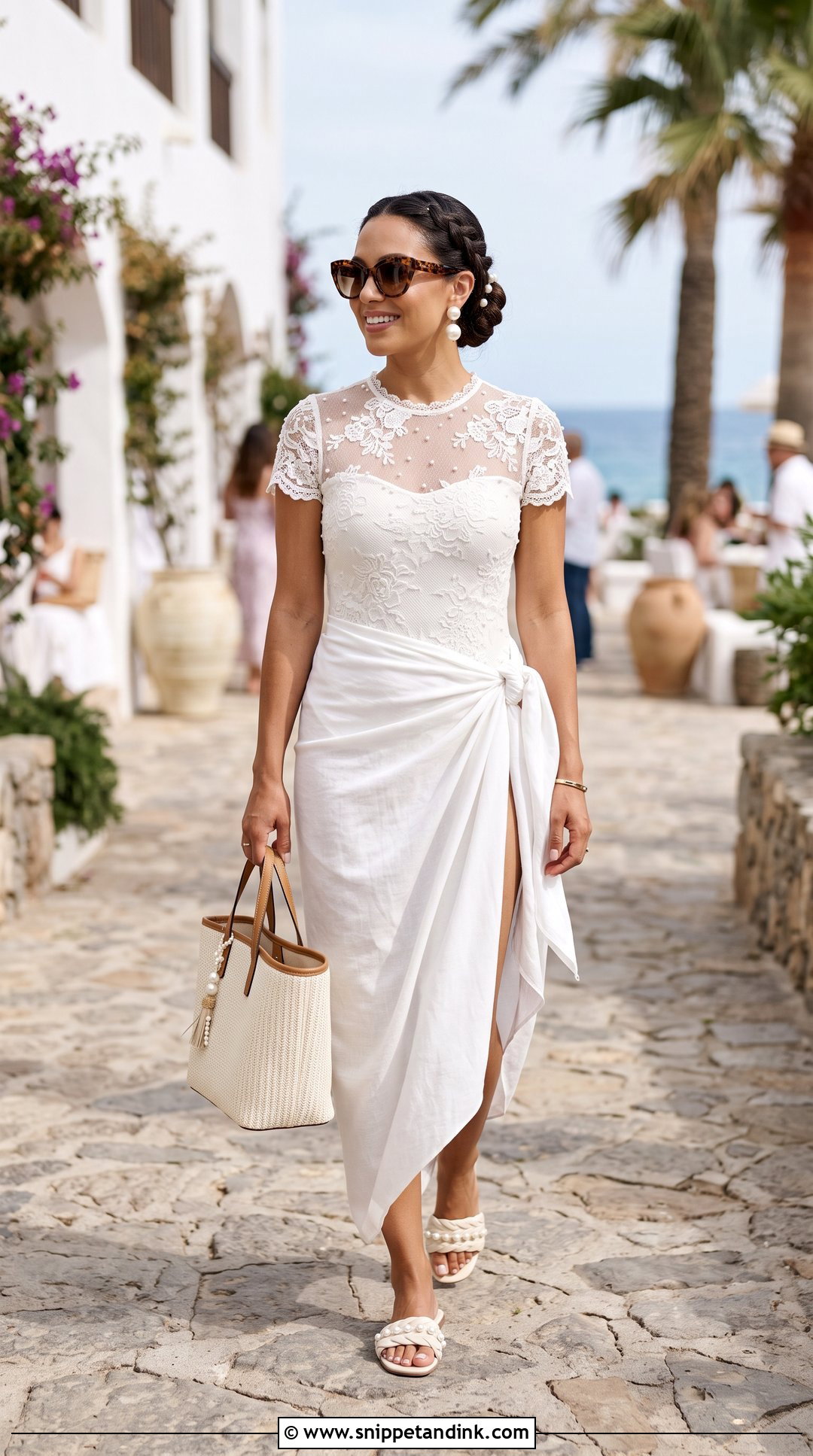 Lace Bridal Wedding Swimsuit - Snippet and Ink - 20 Wedding Swimsuit Ideas