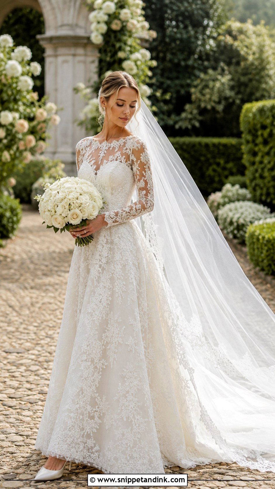Lace Bride Dress - Snippet and Ink - 25 Elegant Bride Dress Ideas