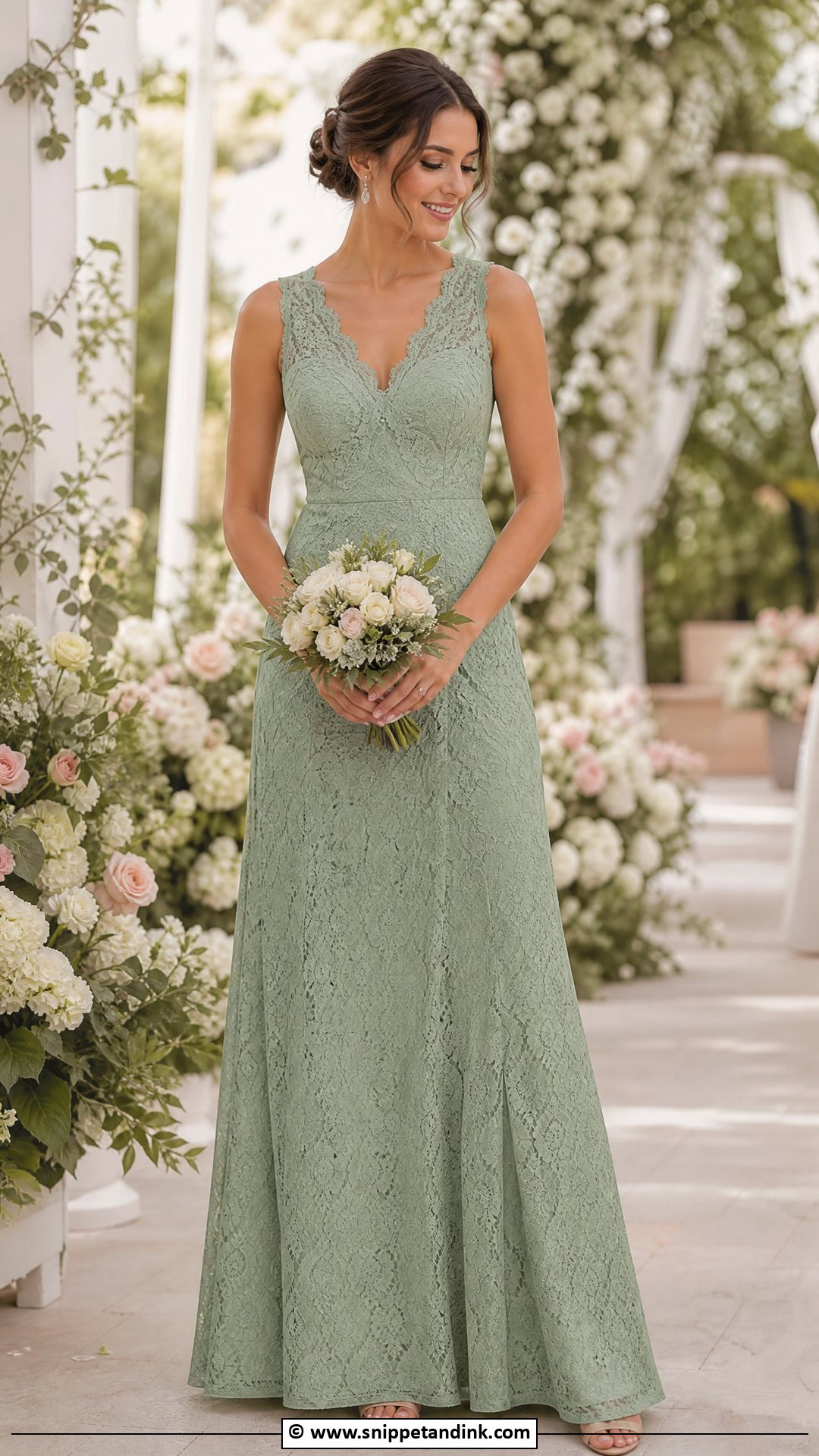 Lace Bridesmaid Dress - Snippet and Ink - 35 Lace Styles for Wedding