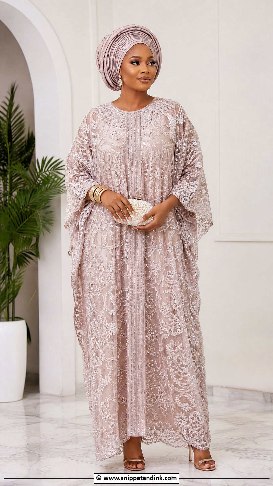 Lace Bubu Gown For Wedding - Snippet and Ink - 35 Latest Lace Styles for Wedding