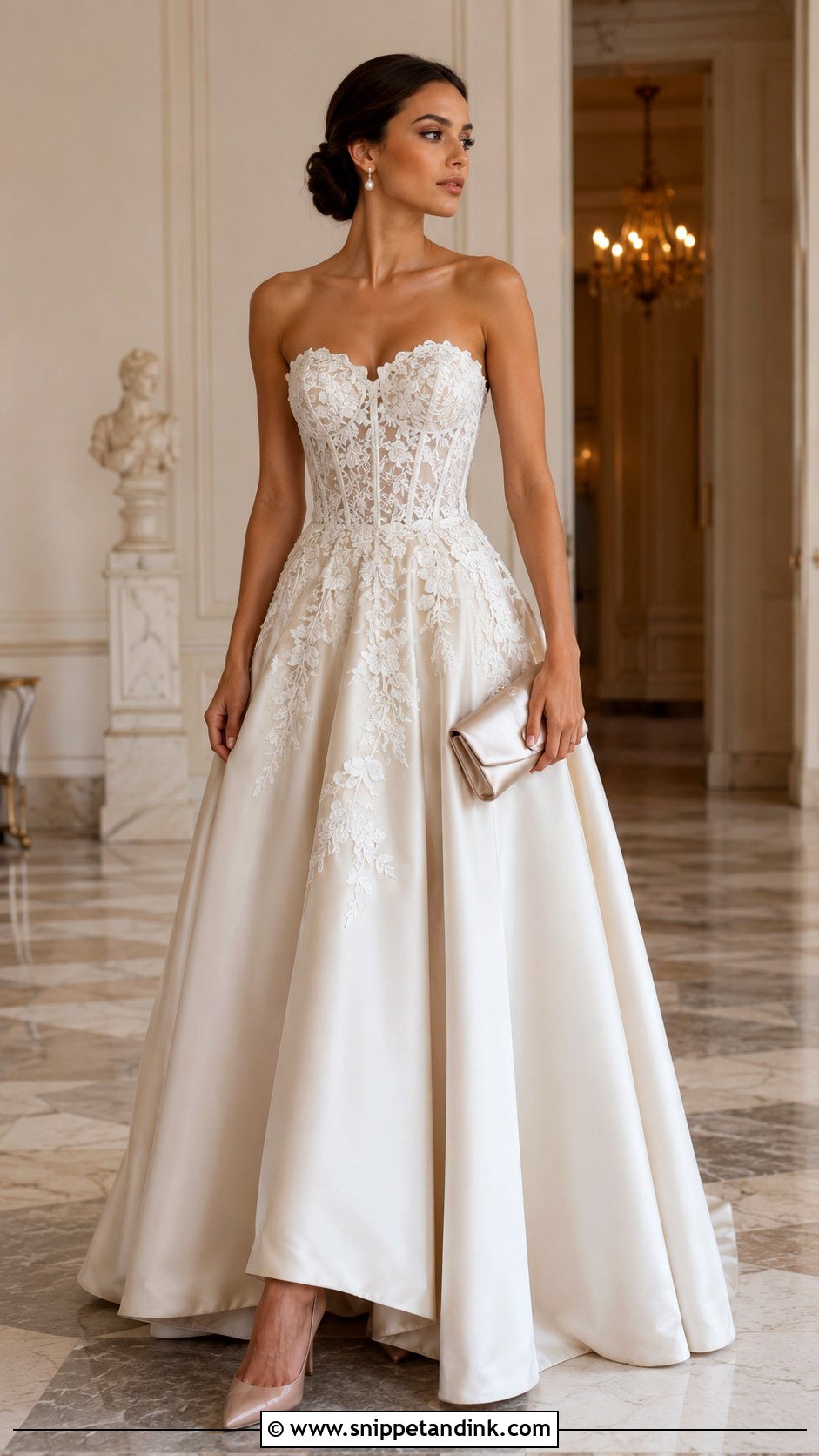 Lace Corset Ballgown - Snippet and Ink - 20 Corset Ballgown Ideas