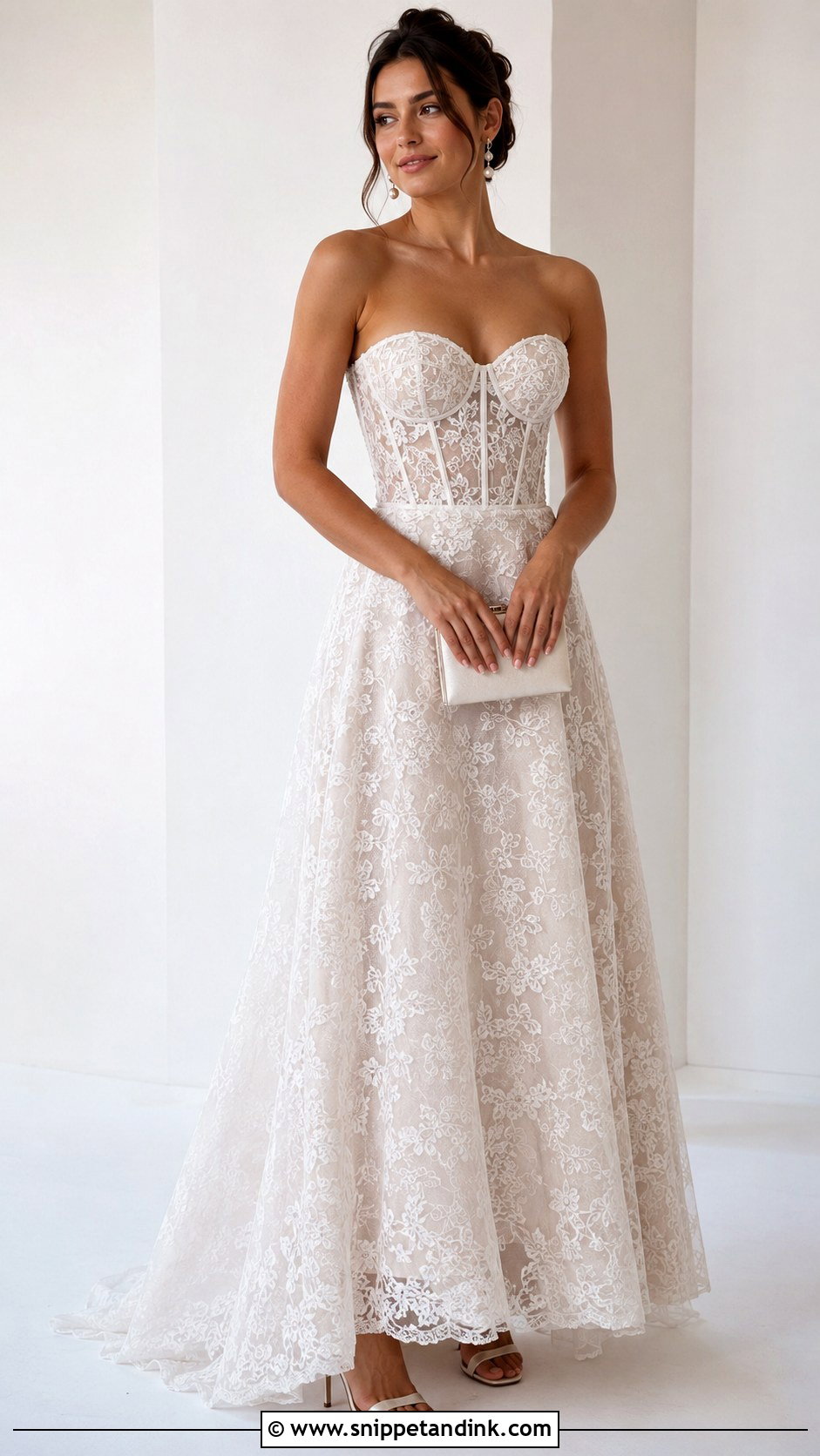 Lace Corset Basque Gown - Snippet and Ink - 20 Basque Gown Styles
