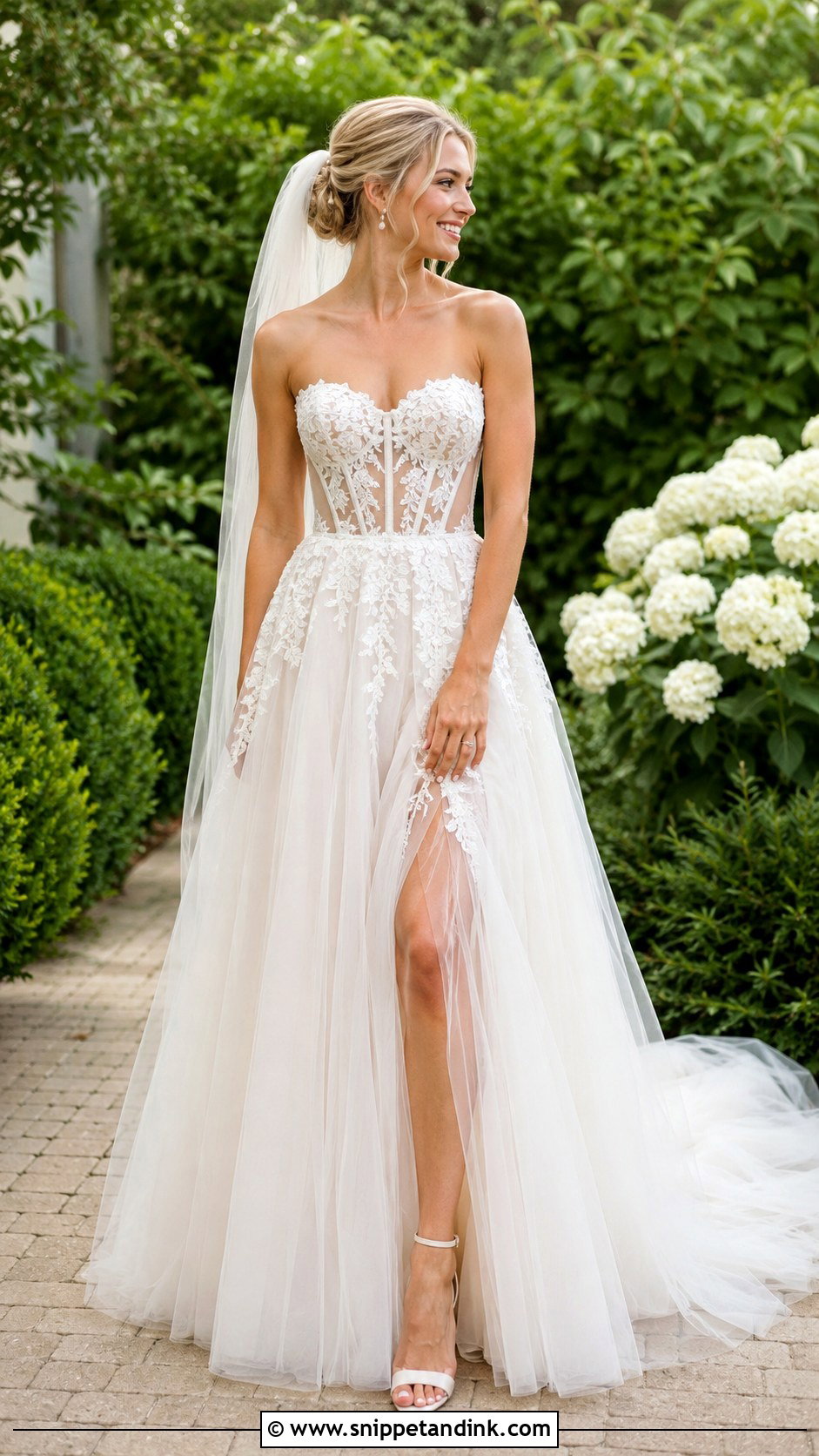 Lace Corset Bodice Wedding Dress - Snippet and Ink - 25 Wedding Dress Corset Bodice Ideas