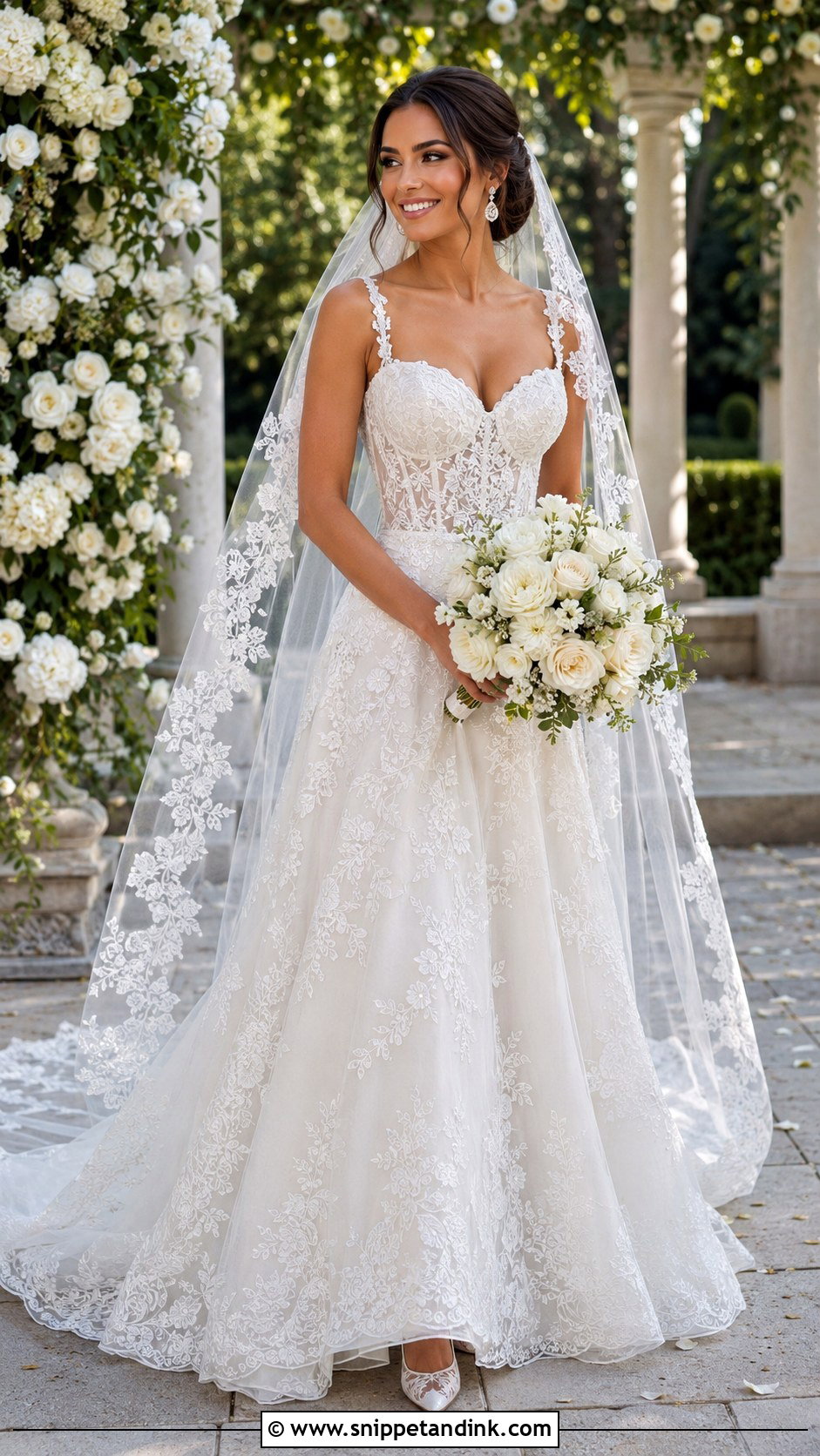 Lace Corset Bridal Gown - Snippet and Ink - 20 2025 Bridal Gowns