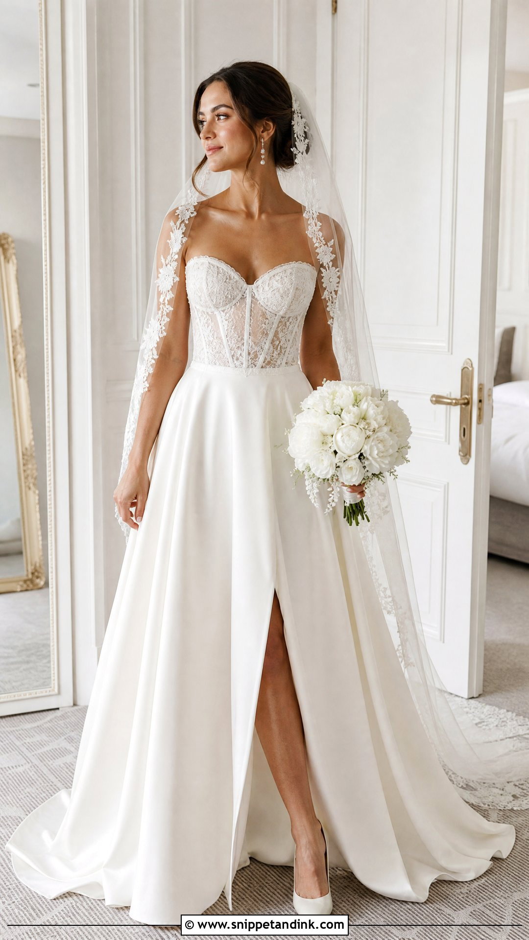 Lace Corset Top Wedding Dress - Snippet and Ink - 20 Wedding Dresses with Corset Top