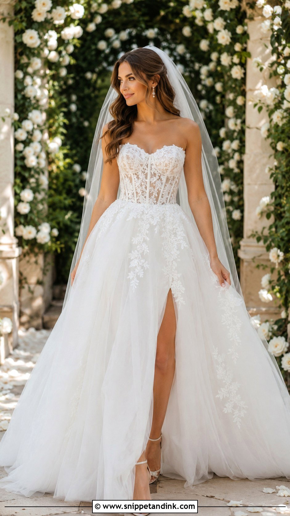 Lace Corset Wedding Dress Ballgown - Snippet and Ink - 25 Corset Wedding Dress Ballgown Ideas
