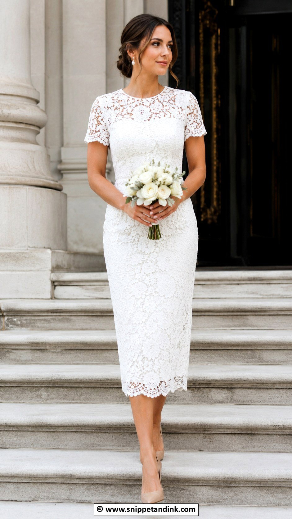 Lace Court House Wedding Dress - Snippet and Ink - 30 Court House Wedding Dress Ideas