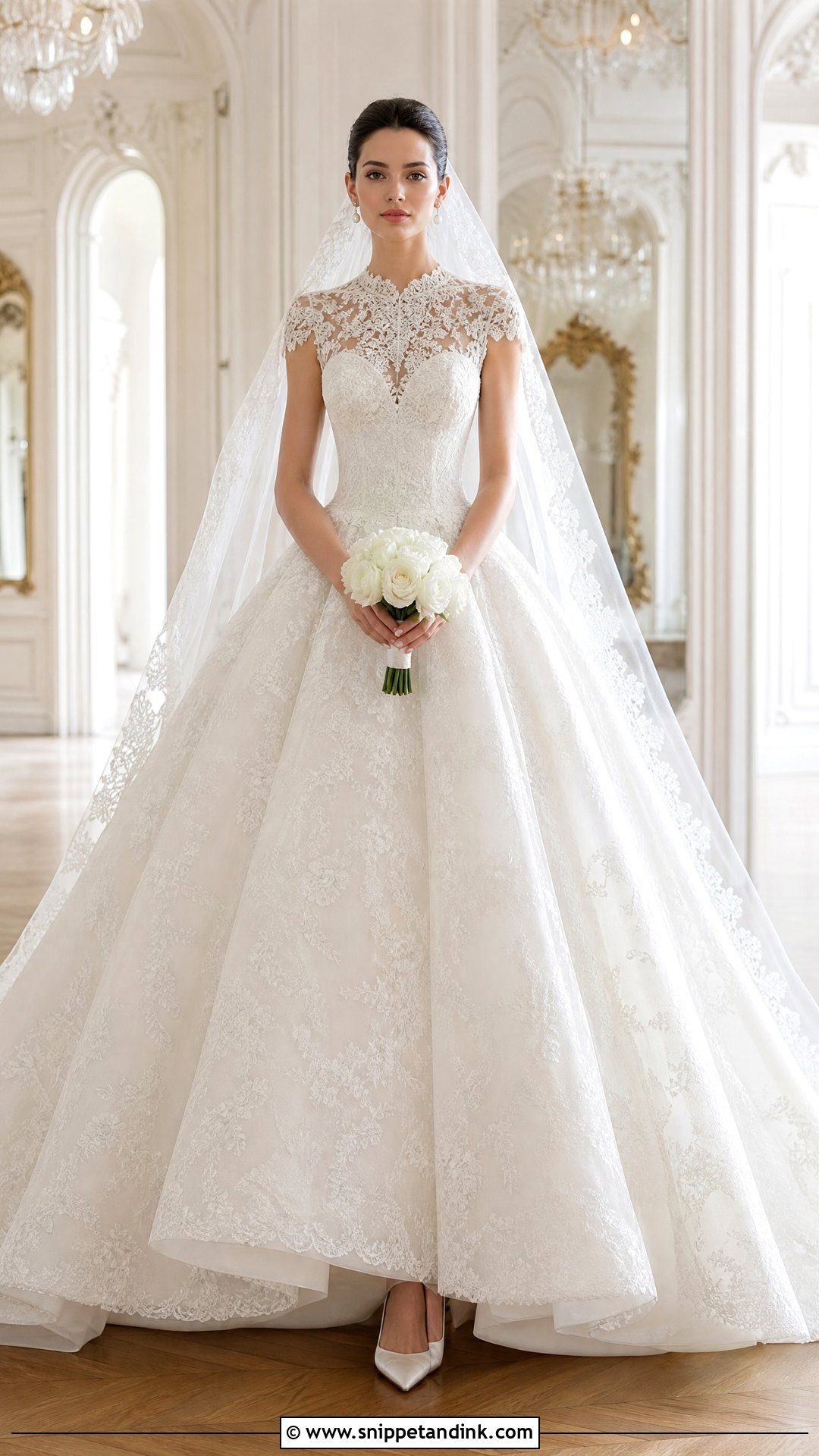 Lace Couture Bridal Ball Gown - Snippet and Ink - 25 Couture Bridal Gowns