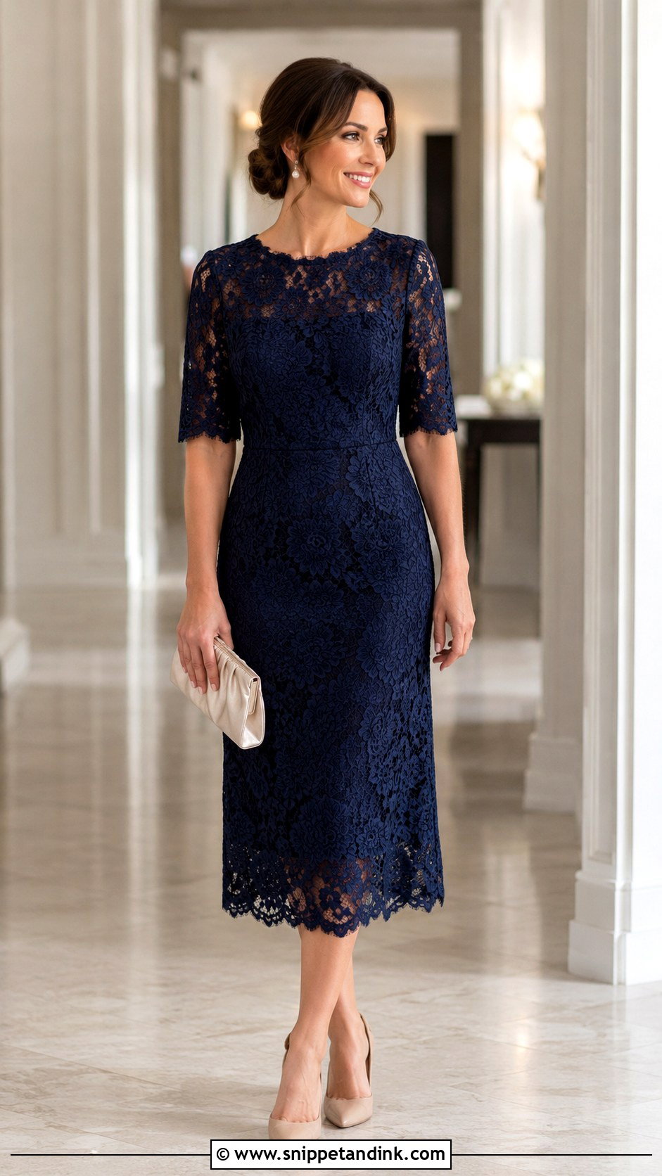 Lace Dress Cocktail Wedding Outfit - Snippet and Ink - 25 Cocktail Wedding Outfit Ideas