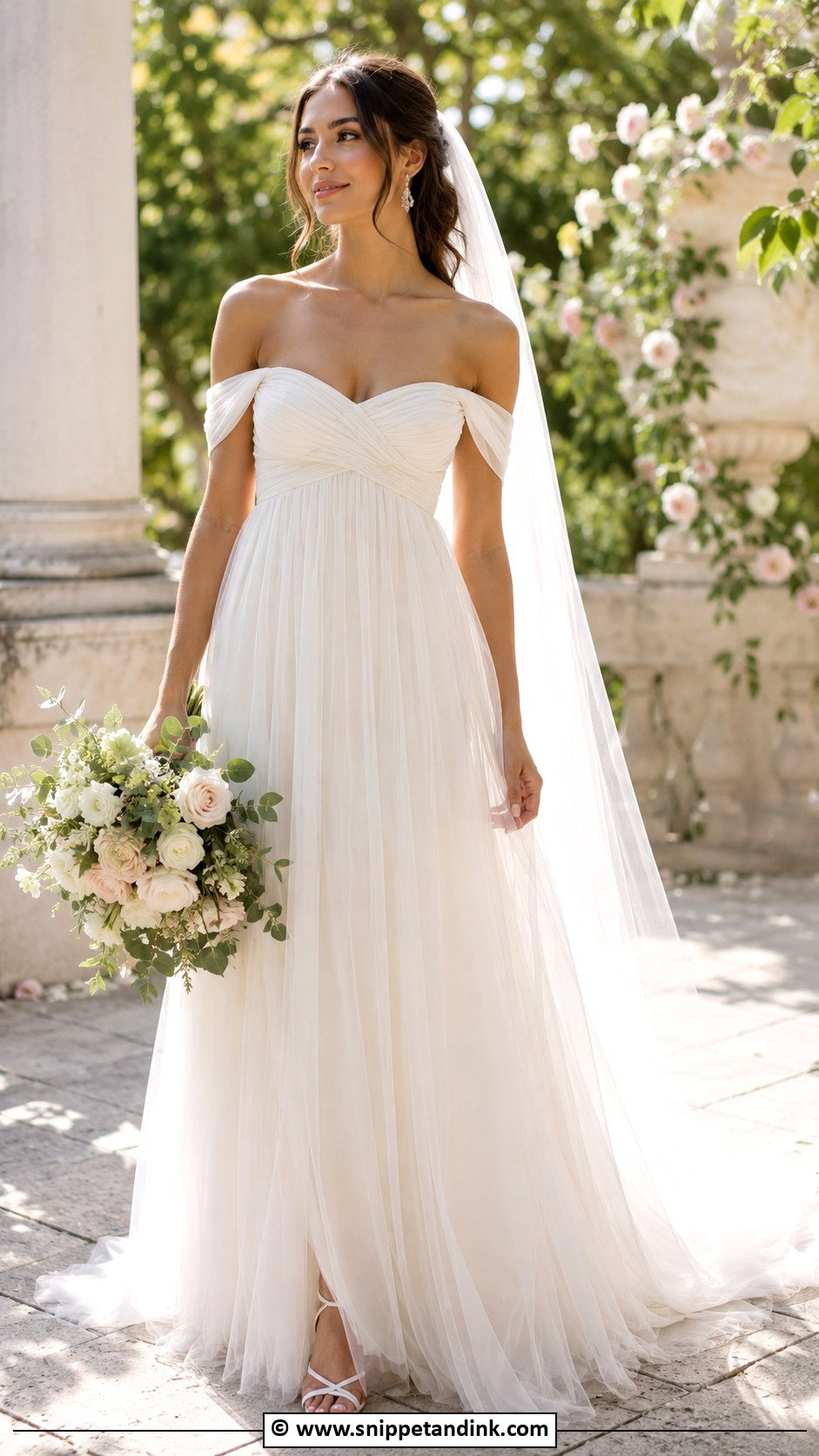 Lace Empire Waist Wedding Dress - Snippet and Ink - 30 Empire Waist Wedding Dress Ideas