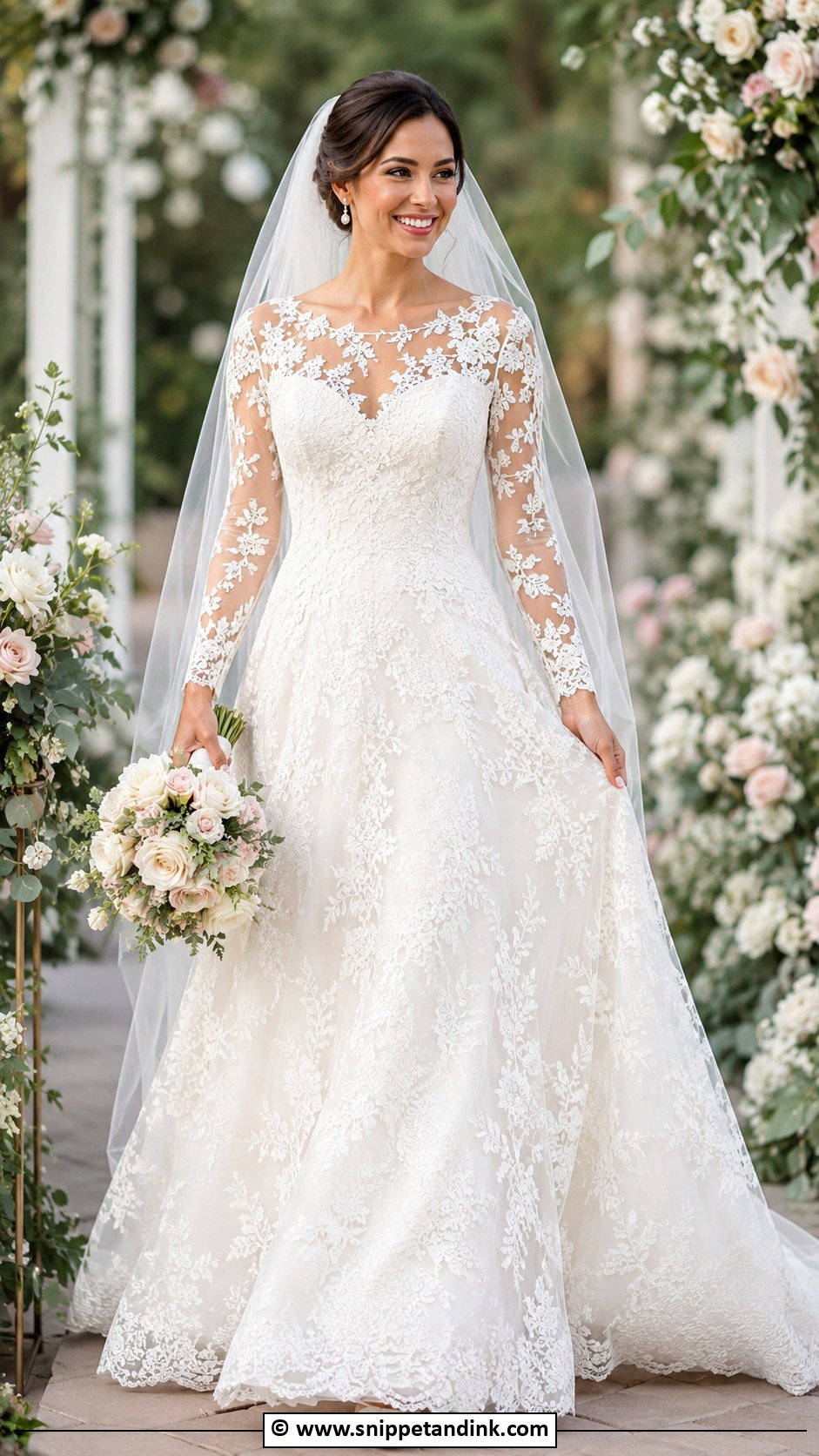 Lace Fairytale Wedding Dress - Snippet and Ink - 30 Fairytale Wedding Dress Ideas