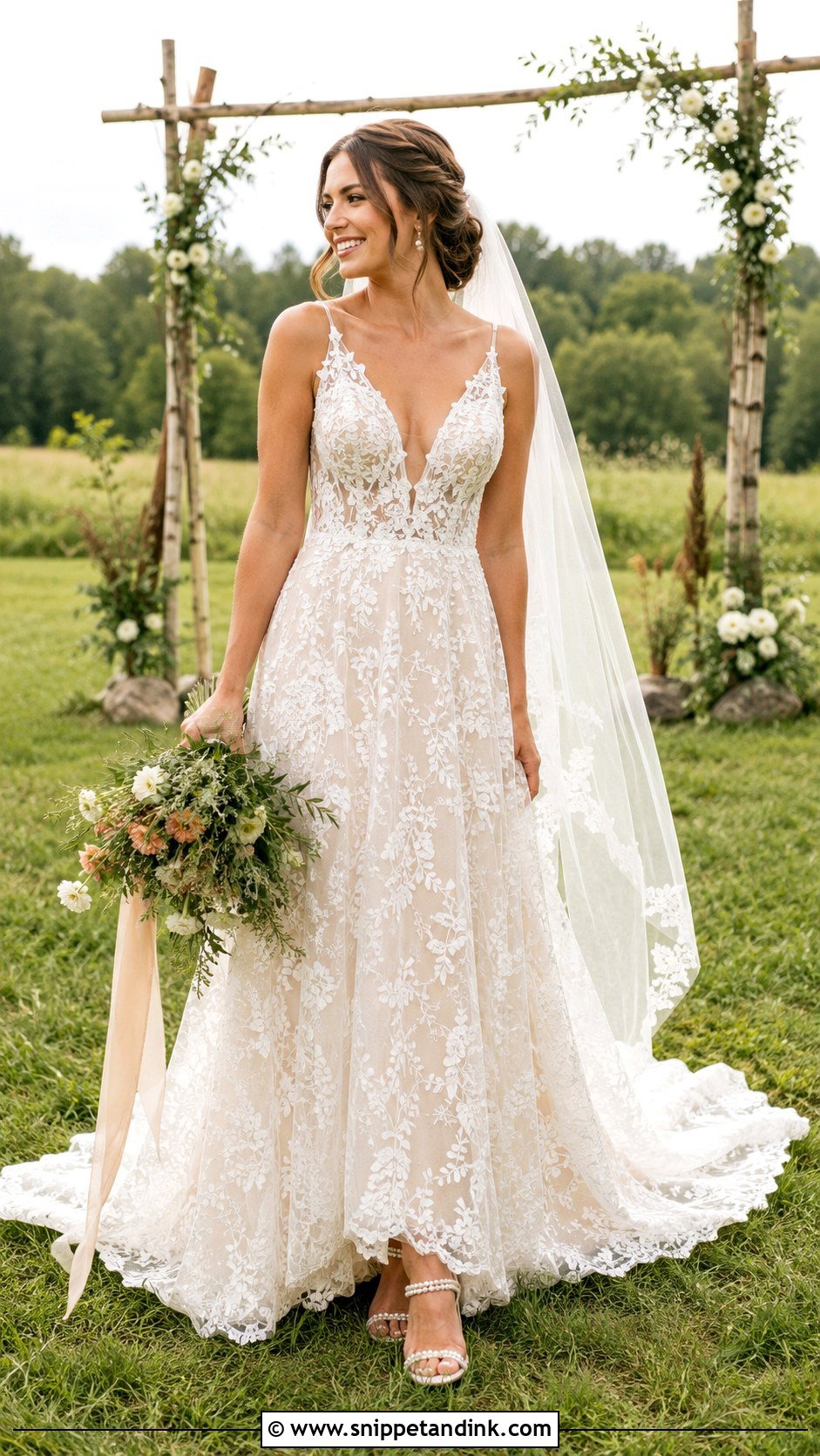Lace Festival Wedding Dress - Snippet and Ink - 20 Festival Wedding Dress Ideas