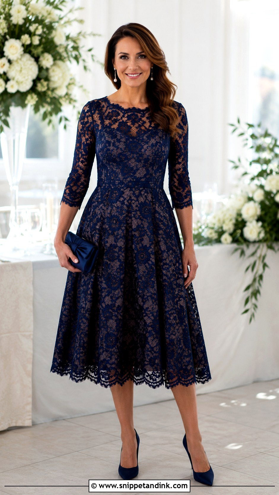 Lace Fit and Flare Sister of the Bride Dress - Snippet and Ink - 20 Dress Sister of the Bride Ideas