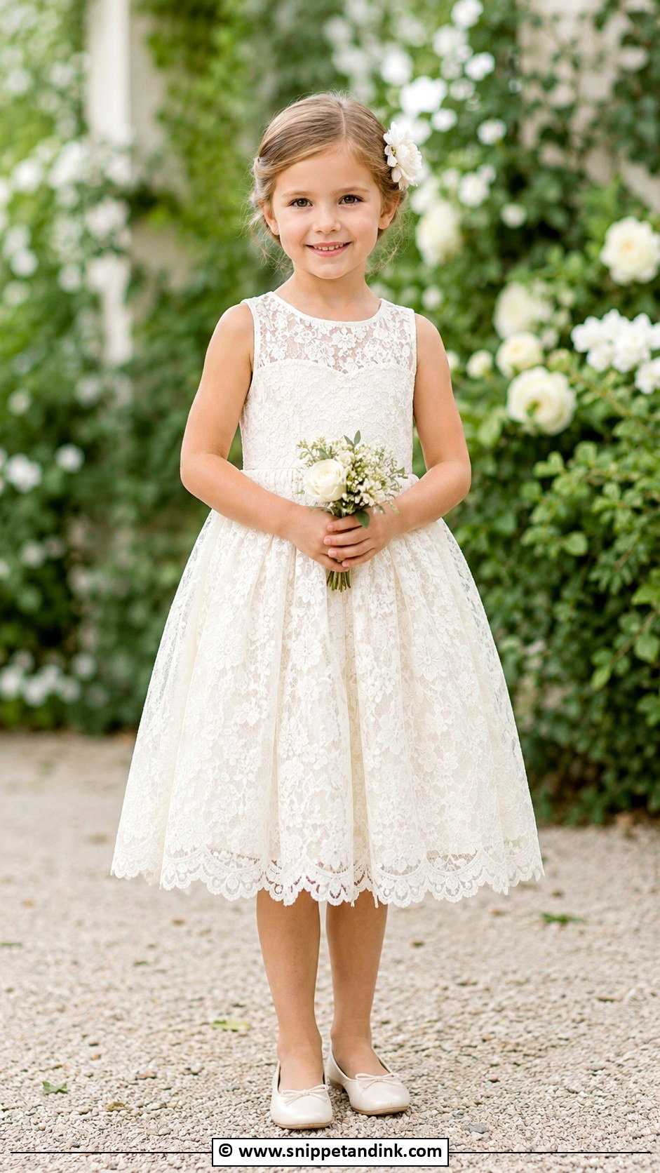 Lace Flower Girl Dress - Snippet and Ink - 30 Kids Designer Dresses for Wedding