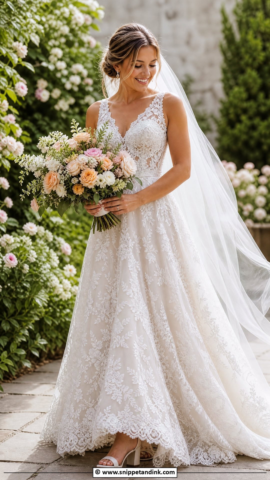Lace Garden Wedding Dress - Snippet and Ink - 35 Lace Styles for Wedding
